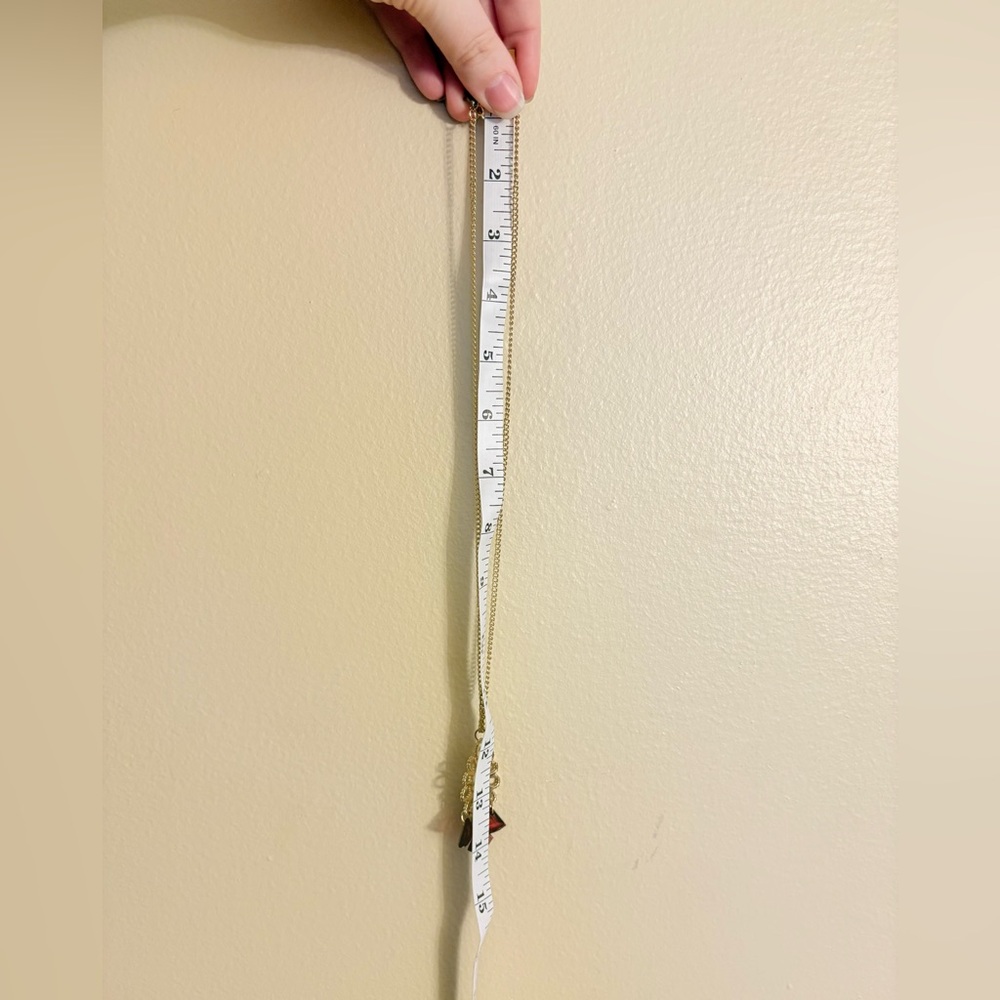 Gold Flower With Dangling Ruby Beads Statement Ne… - image 4